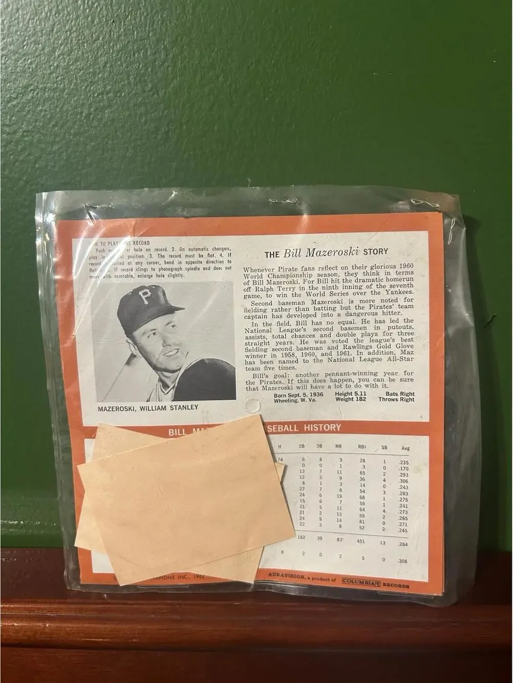 Vintage Baseball Player Records - Ken Boyer &‎ Bill Mazeroski